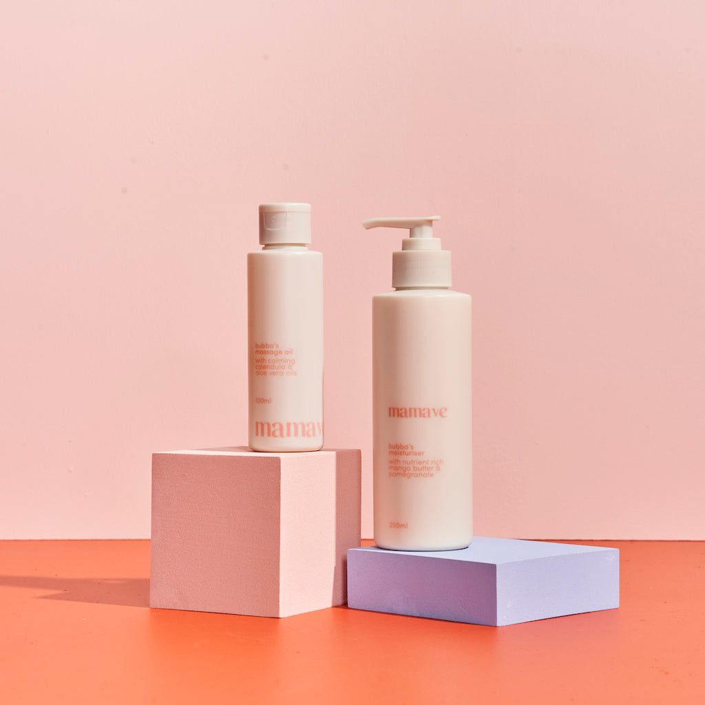 bubba's massage oil and bubba's moisturiser